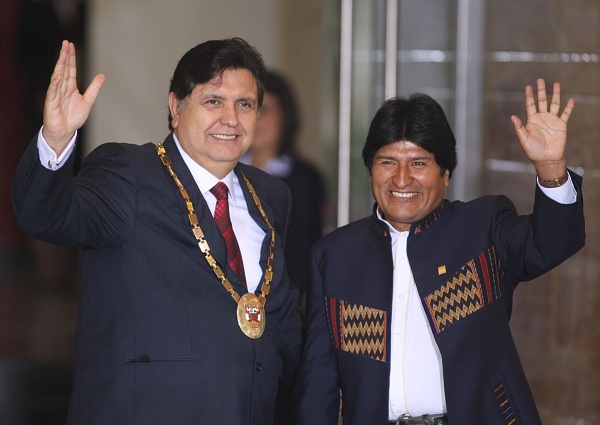ALC-UE: Alan García y Evo Morales